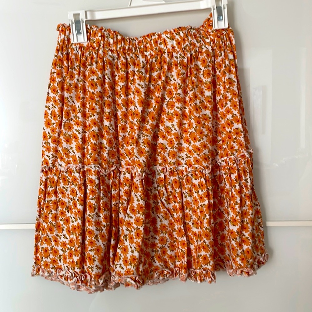 Floral Mini Skirt